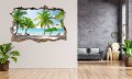 FOTOTAPETA 3D SAMOPRZYLEPNA naklejka ścienna PALMY PRZY MORZU