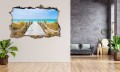FOTOTAPETA 3D SAMOPRZYLEPNA naklejka ścienna POMOST NA PLAŻY