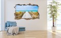 FOTOTAPETA 3D SAMOPRZYLEPNA naklejka ścienna POMOST NA PLAŻY