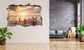 FOTOTAPETA 3D SAMOPRZYLEPNA naklejka ścienna POMOST I ZACHODZĄCE SŁOŃCE