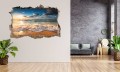 FOTOTAPETA 3D SAMOPRZYLEPNA naklejka ścienna FALE I ZACHÓD SŁOŃCA