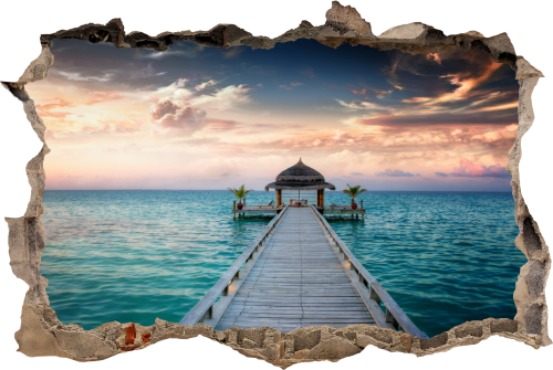 FOTOTAPETA 3D SAMOPRZYLEPNA naklejka ścienna POMOST BALI