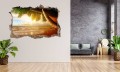 FOTOTAPETA 3D SAMOPRZYLEPNA naklejka ścienna PLAŻA POD PALMĄ