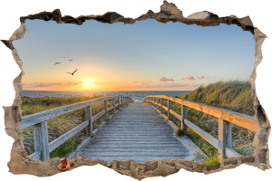 FOTOTAPETA 3D SAMOPRZYLEPNA naklejka ścienna DŁUGI POMOST