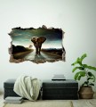 FOTOTAPETA 3D SAMOPRZYLEPNA naklejka ścienna SŁOŃ NA DRODZE