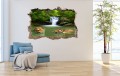 FOTOTAPETA 3D SAMOPRZYLEPNA naklejka ścienna TYGRYSY W WODZIE