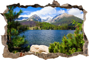 FOTOTAPETA 3D SAMOPRZYLEPNA naklejka ścienna JEZIORO GÓRSKIE