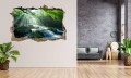 FOTOTAPETA 3D SAMOPRZYLEPNA naklejka ścienna POTOK W ŚRODKU LASU