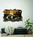 FOTOTAPETA 3D SAMOPRZYLEPNA naklejka ścienna WODOSPAD W LESIE JESIEŃ 