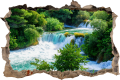 FOTOTAPETA 3D SAMOPRZYLEPNA naklejka ścienna NATURA WODOSPAD I LAS