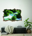 FOTOTAPETA 3D SAMOPRZYLEPNA naklejka ścienna NATURA WODOSPAD I LAS