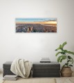 OBRAZ PANORAMICZNY dekoracyjny PANORAMA miasto zachód
