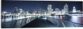 OBRAZ PANORAMICZNY dekoracyjny PANORAMA most miasto nocą