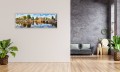 OBRAZ PANORAMICZNY dekoracyjny PANORAMA kanał Amsterdam Holandia 