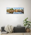 OBRAZ PANORAMICZNY dekoracyjny PANORAMA kanał Amsterdam Holandia 
