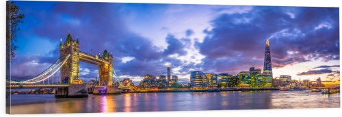 OBRAZ PANORAMICZNY dekoracyjny PANORAMA most Londyński