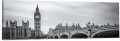 OBRAZ PANORAMICZNY dekoracyjny PANORAMA czarno biały Big Ben