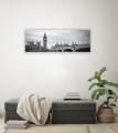 OBRAZ PANORAMICZNY dekoracyjny PANORAMA czarno biały Big Ben
