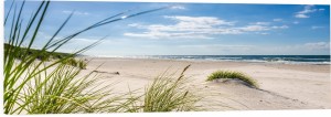 OBRAZ PANORAMICZNY dekoracyjny PANORAMA plaża piasek morze