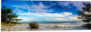 OBRAZ PANORAMICZNY dekoracyjny PANORAMA piasek plaża natura