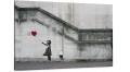 Obraz na płótnie Banksy - Hope Balloon mural serce