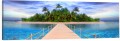 OBRAZ PANORAMICZNY dekoracyjny PANORAMA molo tropikalna wyspa