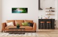 OBRAZ PANORAMICZNY dekoracyjny PANORAMA wodospad tropikalny las 