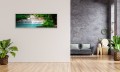 OBRAZ PANORAMICZNY dekoracyjny PANORAMA wodospad tropikalny las 