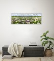 OBRAZ PANORAMICZNY dekoracyjny PANORAMA  łąka kwiaty polana 