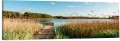 OBRAZ PANORAMICZNY dekoracyjny PANORAMA pomost staw boho trawa