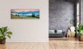 OBRAZ PANORAMICZNY dekoracyjny PANORAMA kolorowe góry wzgórza i mgła