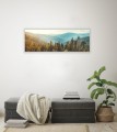 OBRAZ PANORAMICZNY dekoracyjny PANORAMA góry wzgórza drzewa 