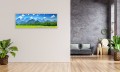 OBRAZ PANORAMICZNY dekoracyjny PANORAMA góry Alpy