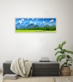 OBRAZ PANORAMICZNY dekoracyjny PANORAMA góry Alpy