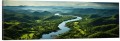 OBRAZ PANORAMICZNY dekoracyjny PANORAMA górska rzeka