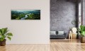 OBRAZ PANORAMICZNY dekoracyjny PANORAMA górska rzeka