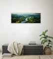 OBRAZ PANORAMICZNY dekoracyjny PANORAMA górska rzeka