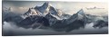OBRAZ PANORAMICZNY dekoracyjny PANORAMA górskie szczyty chmury
