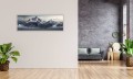 OBRAZ PANORAMICZNY dekoracyjny PANORAMA górskie szczyty chmury