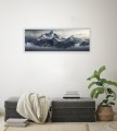 OBRAZ PANORAMICZNY dekoracyjny PANORAMA górskie szczyty chmury