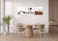OBRAZ do kuchni  I LOVE COFFE ZIARNA KAWY