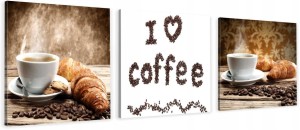 OBRAZ do kuchni CROISSANTY LOVE COFFE