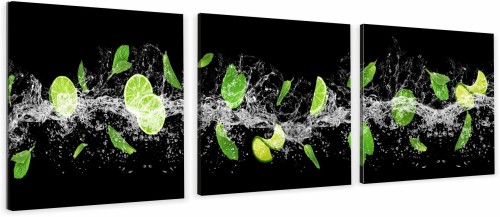 OBRAZ do kuchni MIĘTA LIMONKI LEMON 