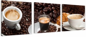 OBRAZ do kuchni KAWA CROISSANT ROGAL