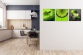 OBRAZ do kuchni ZIELONE OWOCE JABŁKO LIMONKI