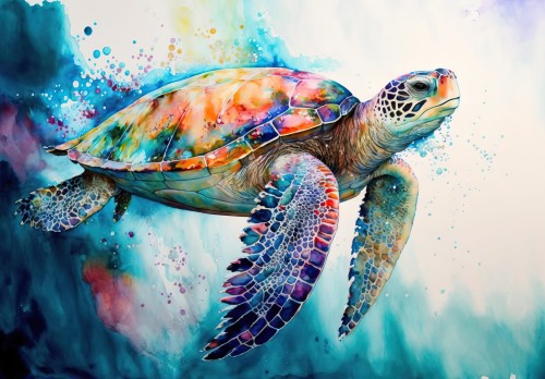 Fototapeta na ścianę do łazienki salonu TĘCZOWY ZŁÓW