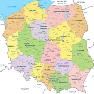 TABLICA KORKOWA MAPA POLSKI województwa polski PINEZKI GRATIS