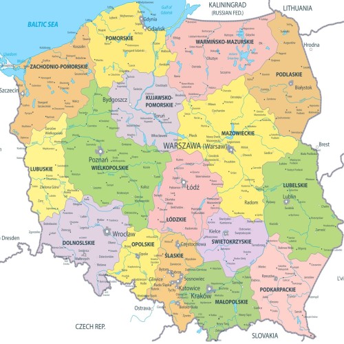TABLICA KORKOWA MAPA POLSKI województwa polski PINEZKI GRATIS