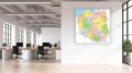 TABLICA KORKOWA MAPA POLSKI województwa polski PINEZKI GRATIS