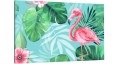 Obraz na ścianę na płótnie canvas FLAMINGI LIŚCIE